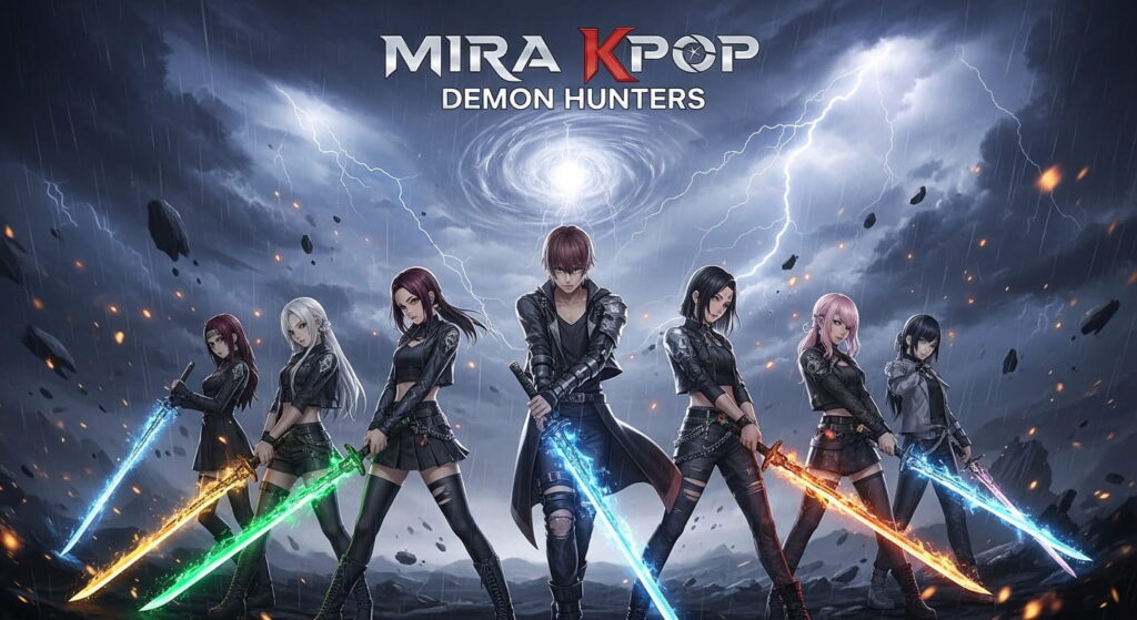 Album cover of Mira Kop Demon Hunters, featuring dark