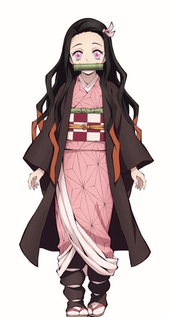 Anime character with long black hair
