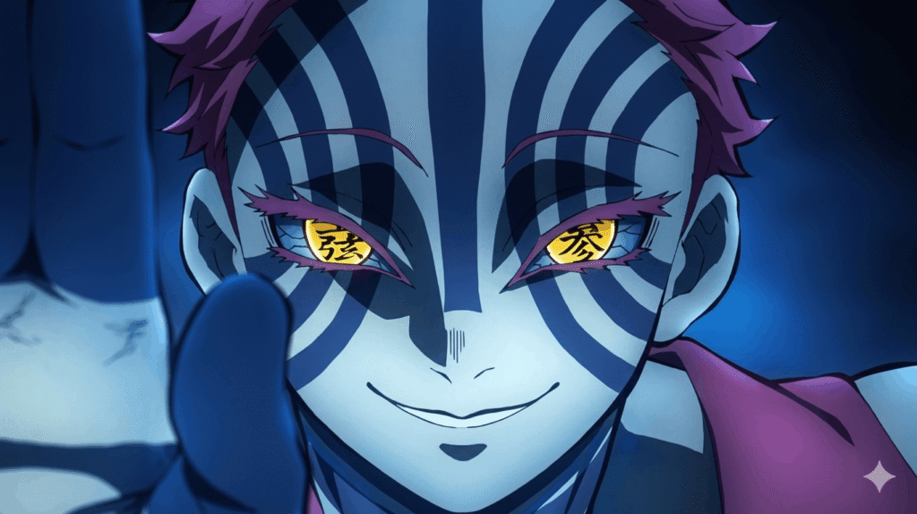 Anime character with striking yellow eyes