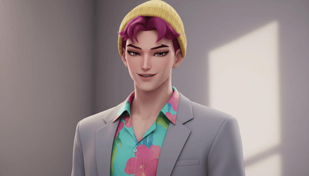 Anime-style male character