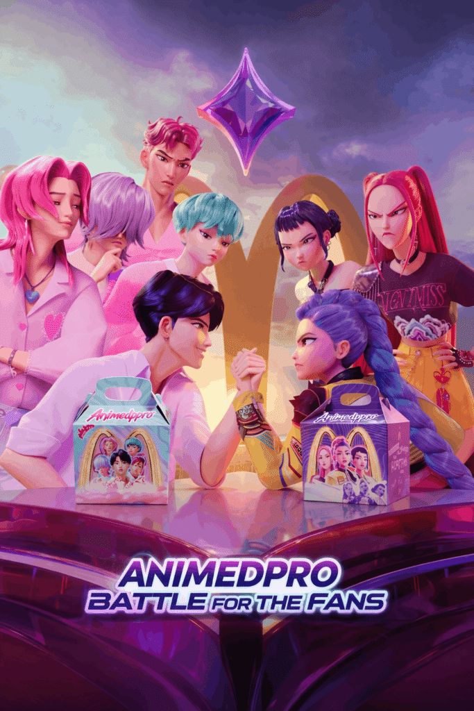 AnimePro event showcasing intense battles between popular characters