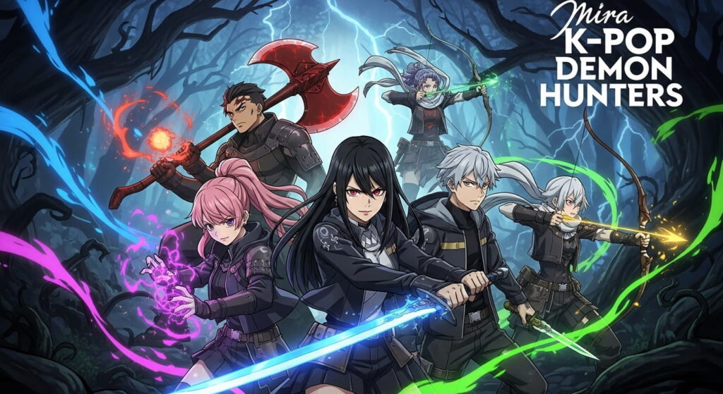 Announcement for the upcoming release of the K-Pop Demon Hunters game