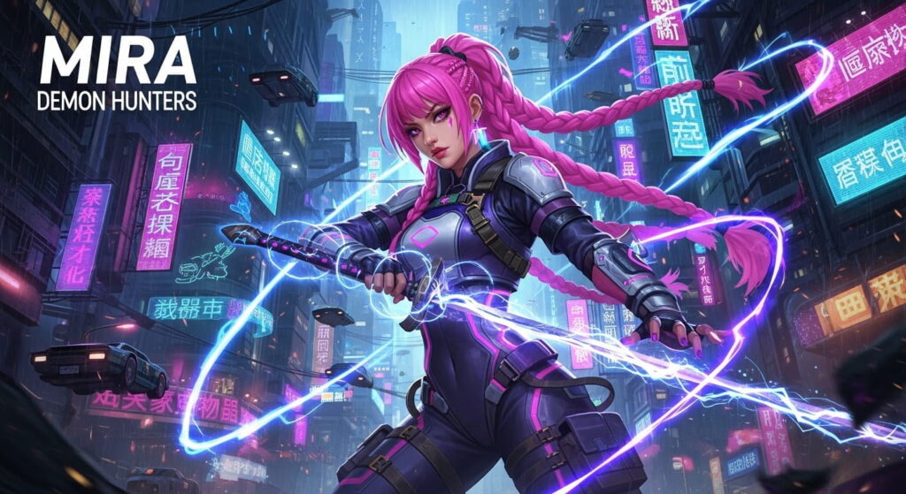 Cover art for the video game Mira, featuring vibrant graphics