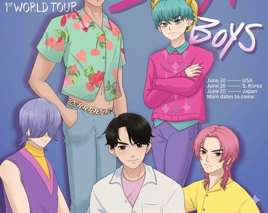 Cover of the manga series Boys Kpop
