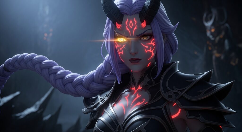 Female demon character from League of Legends