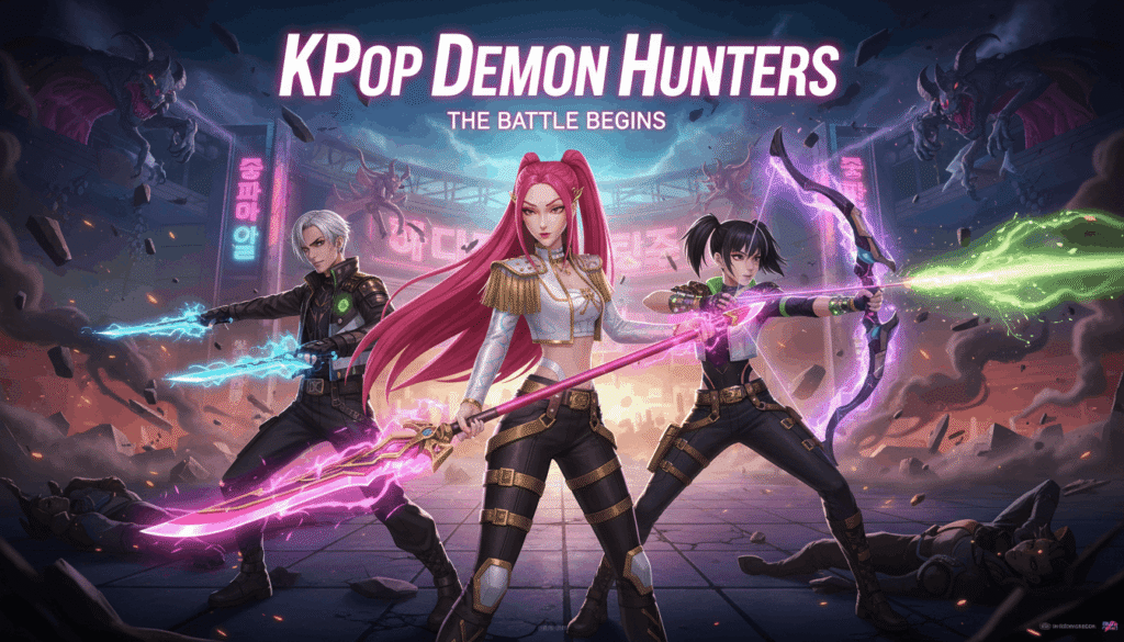 K-pop demon hunters in action