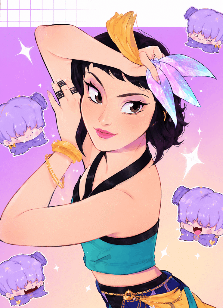 Mira KPop Demon Hunters picture drawing