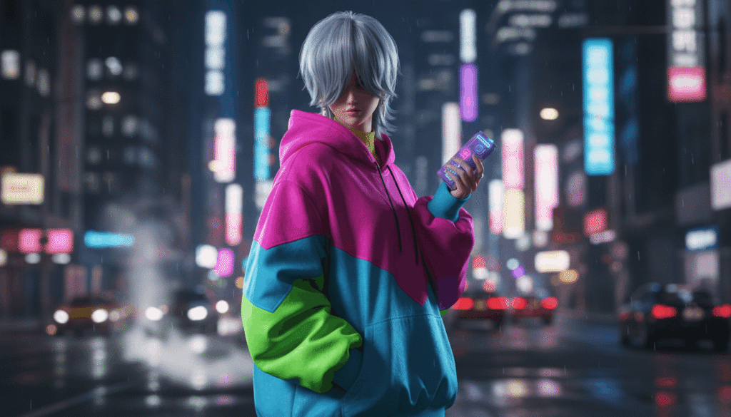 Mystery Saja K-pop street fashion