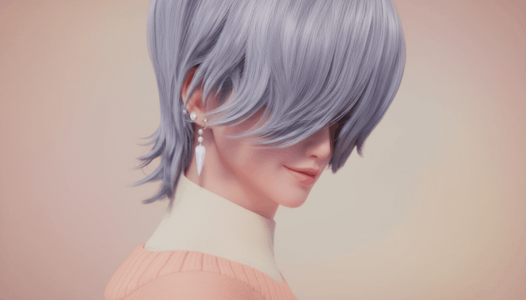 Mystery Saja gentle expression