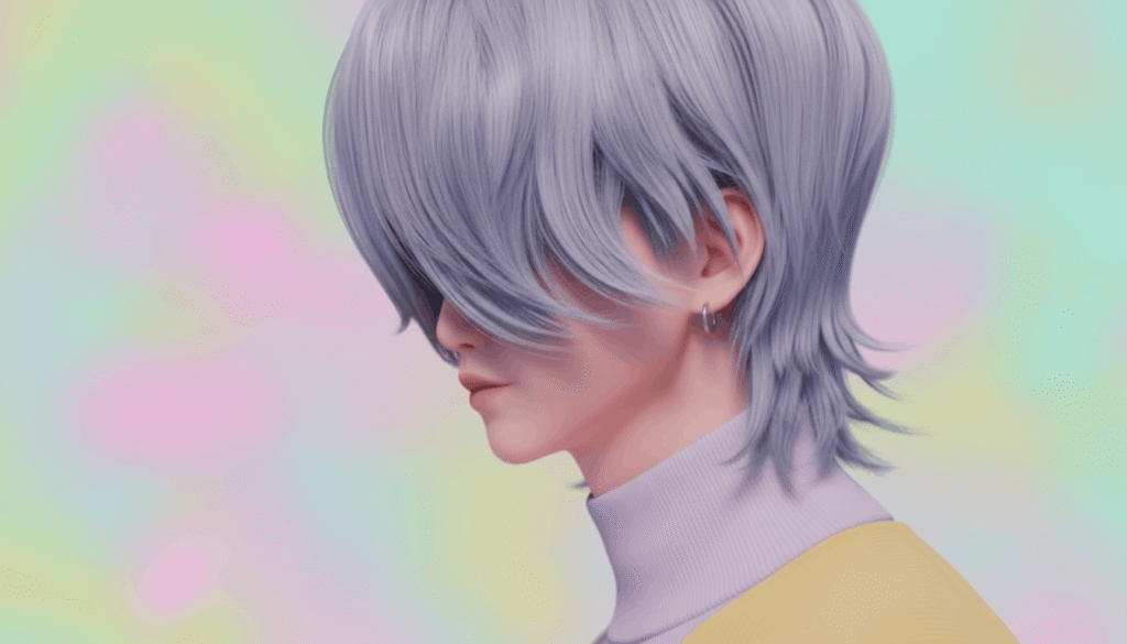 Mystery Saja male K-pop character