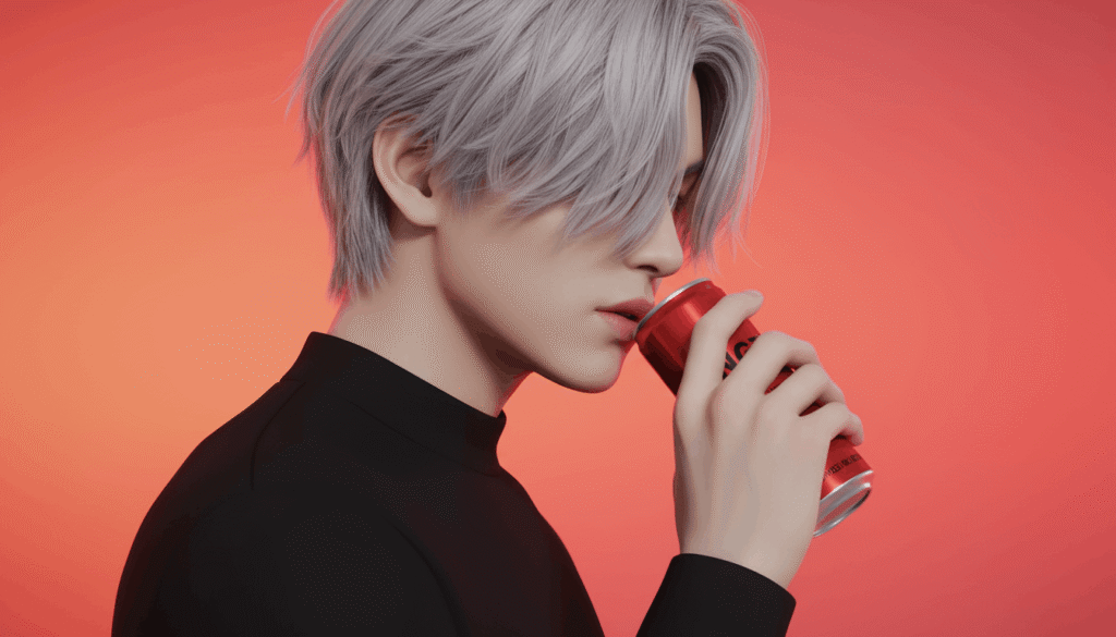 Mystery Saja male K-pop idol