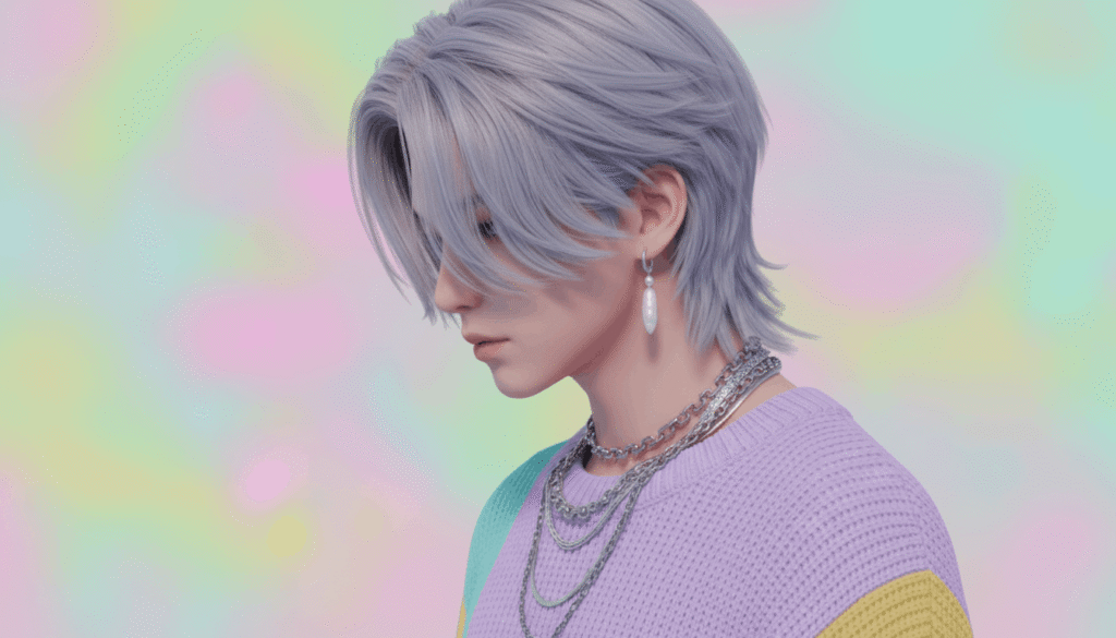 Mystery Saja male K-pop star