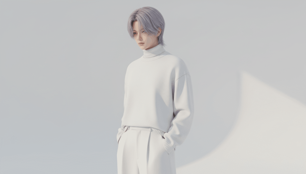 Mystery Saja soft boy look