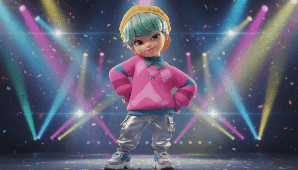 baby saja kpop idol version