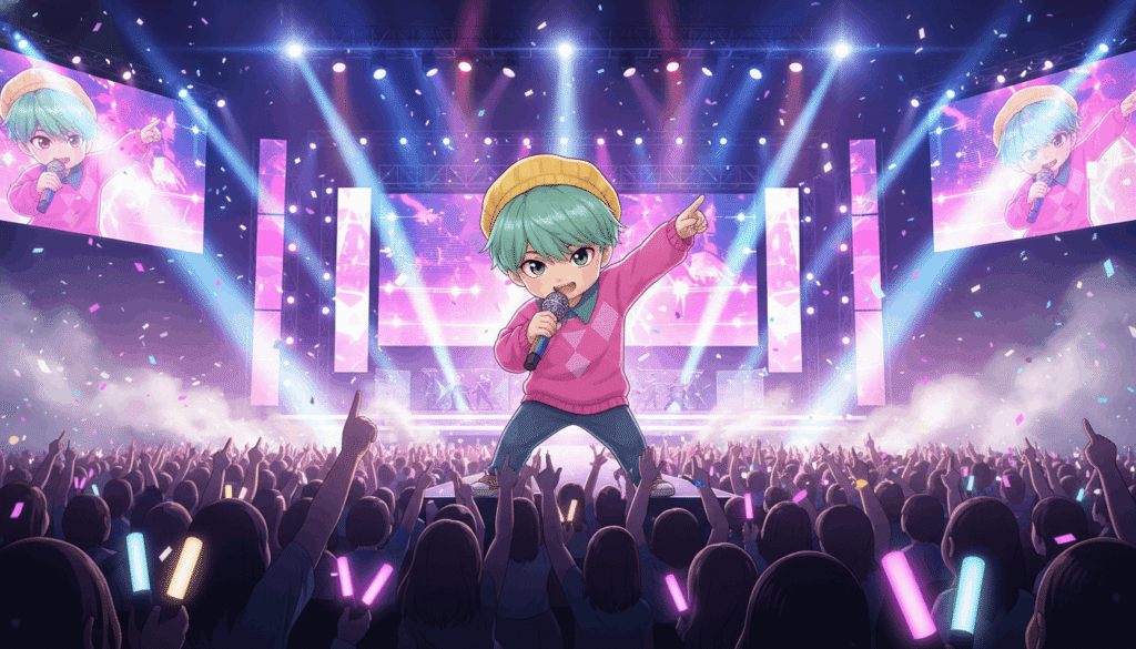 baby saja performing on stage