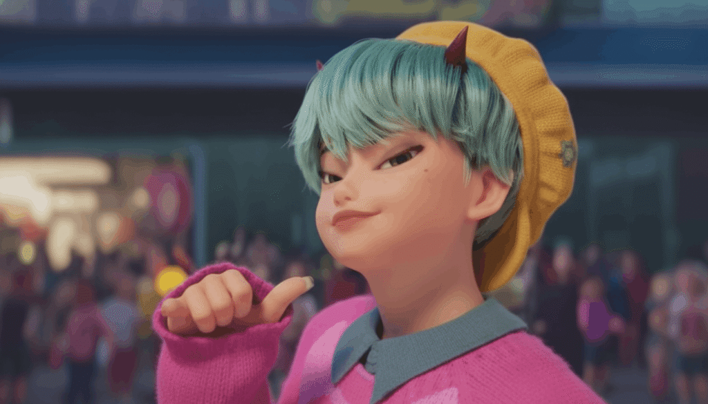 baby saja smirk expression