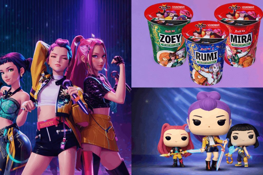 K-pop-inspired demon hunters and merchandise