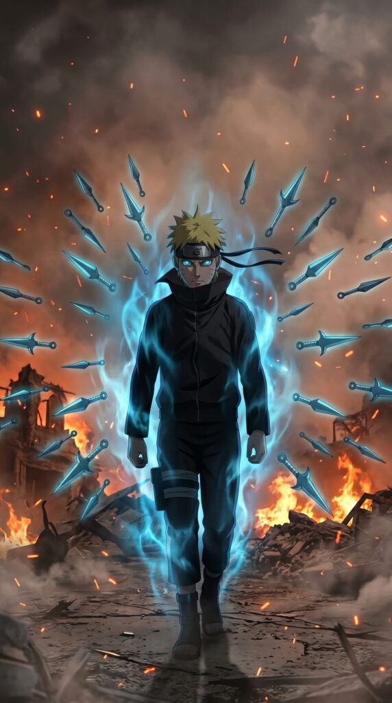 Naruto wallpaper featuring dynamic