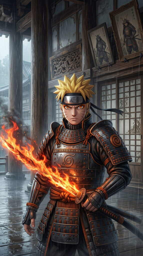 Vibrant Naruto Shippuden wallpaper showcasing iconic characters